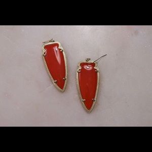 Kendra Scott Red Skylar Earrings
